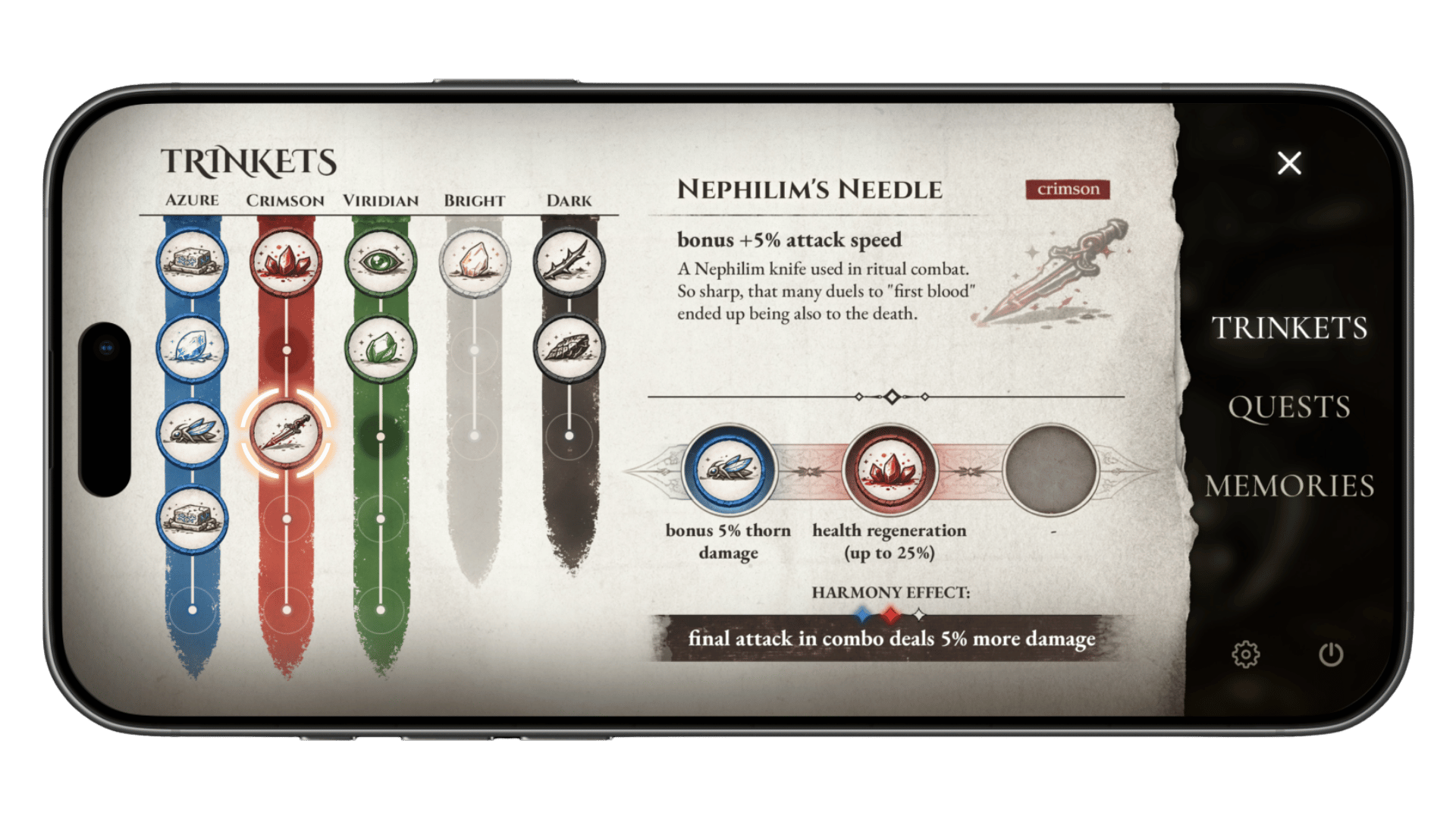 Interfejs gry mobilnej